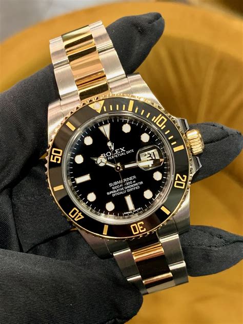 rolex submariner steel and gold for sale|rolex submariner gold steel price.